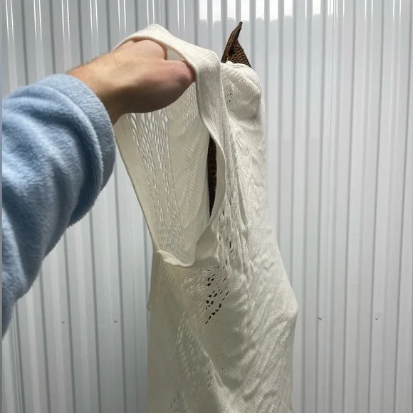 Ivory Boho Fringe Shawl NWT by Nine West - Picture 5 of 16